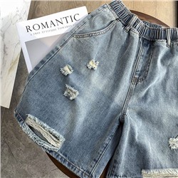 Удлиненные джинсовые шорты