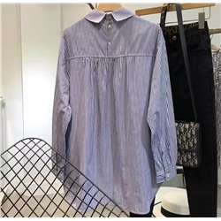 Свободная повседневная хлопковая  рубашка