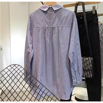 Свободная повседневная хлопковая  рубашка