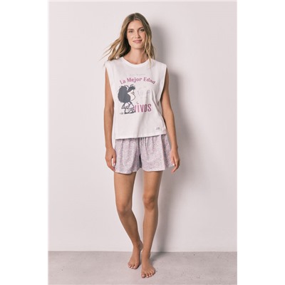 Pijama corto algodón Mafalda