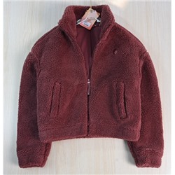 Женская зимняя, плотная, теплая, флисовая куртка-свитер