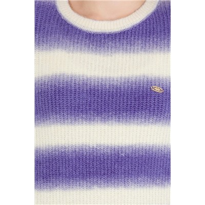 Kadın Lila Bisiklet Yaka Kazak