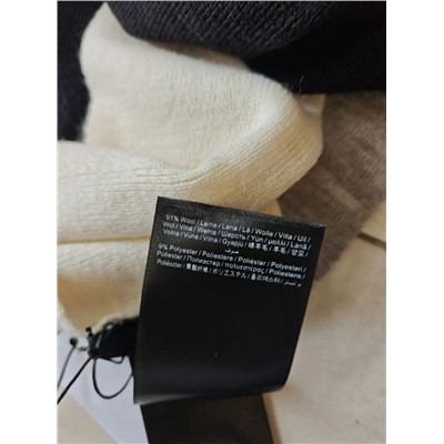 Теплый вязаный шарф с рисунком КАР*Л 😎