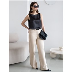 Элегантный топ из струящегося сатина