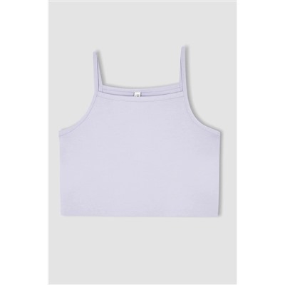 Defacto Kız Çocuk Crop Askılı Atlet X5062A622SM