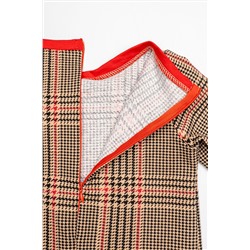 Платье Кэтрин красный\кофе НАТАЛИ #874521