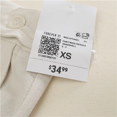 Женские широкие брюки из смесового льна и вискозы  Forever* 21