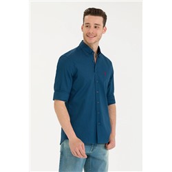 Erkek Lacivert Uzun Kollu Gömlek