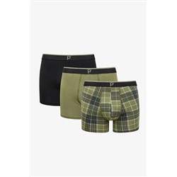 Penti Stripe Detailed 3lü Çok Renkli Boxer