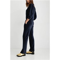 Pantalón ancho felpa