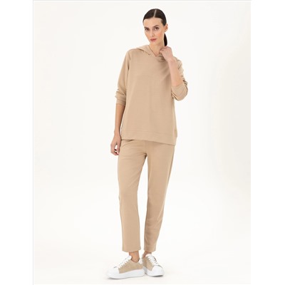 Bej Regular Fit Eşofman Altı