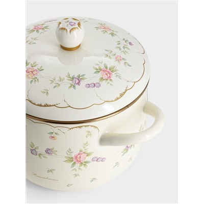 Кастрюля, 3,8 л, 20 см, эмалированная, Воспоминание