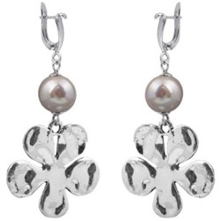 Серьги (Майорка 12мм шампань; покрытие родий)