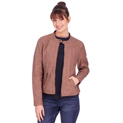 Damen Lederimitatjacke im Biker-Look