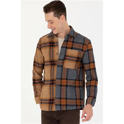 Erkek Oduncu Camel Gömlek