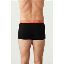 U.S. Polo Assn. Erkek Siyah 3 Lü Boxer