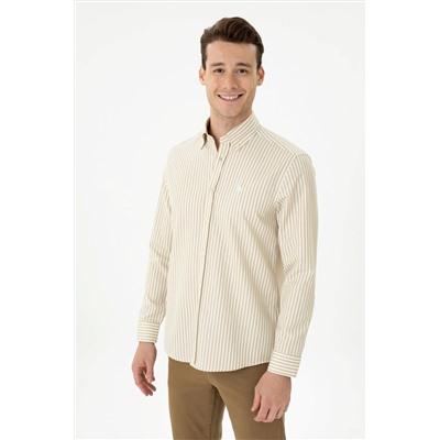 Erkek Taş Uzun Kollu Gömlek