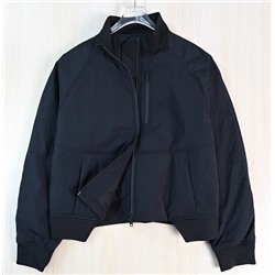 Изысканная и шикарная водоотталкивающая стеганая куртка с воротником-стойкой LULULEMO*N