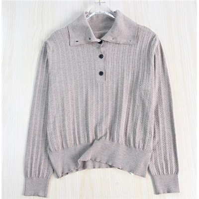 Свитер в стиле ретро с косичной вязкой АЙСИК*Л