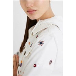 Chaqueta slim vaquera bimateria