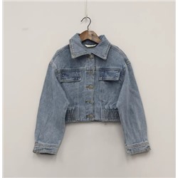 Джинсовая куртка для девочек 6-9 лет
