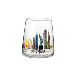 New York City 2'li Su Bardağı Seti - Şeffaf