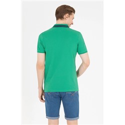 Erkek Yeşil Basic Polo Yaka Tişört