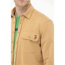 Erkek Camel Uzun Kollu Gömlek