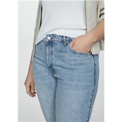 Jeans Blanca rectos crop