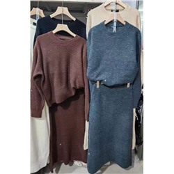 Женские костюм из смесовой шерсти с пайетками МАССИМО Д