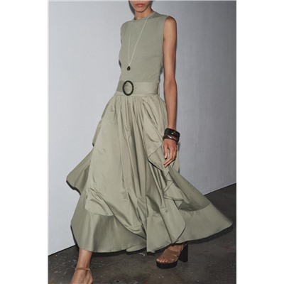 VESTIDO COMBINADO CINTURÓN