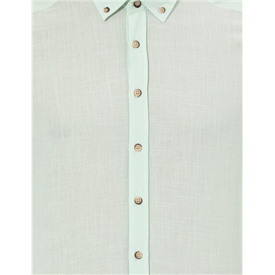 Yeşil Slim Fit Uzun Kollu Gömlek