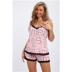 Пижама женская с шортами и топиком арт.1428а