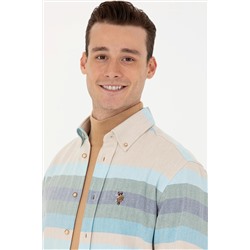 Erkek Mavi Uzun Kollu Gömlek