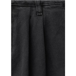 Jeans wide leg pinzas