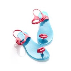 Сандалии Zhoelala KISS (голубой+фуксия)/ Zhoelala KISS (blue+magenta)