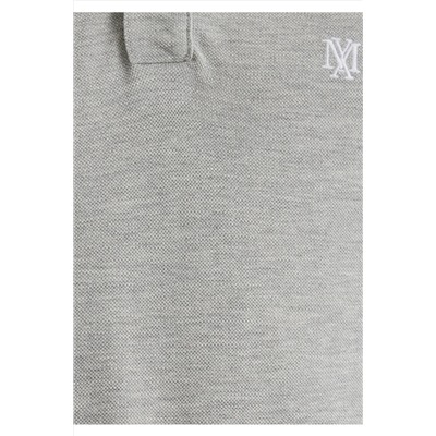 Mavi Yaka Detaylı Gri Polo Tişört Slim Fit / Dar Kesim 064164-28387