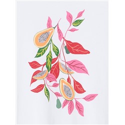 Футболка прямого кроя с принтом