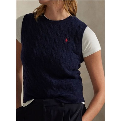 Женский классический шерстяной трикотажный жилет РАЛЬ*Ф Л