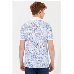 Erkek Mavi Polo Yaka Tişört