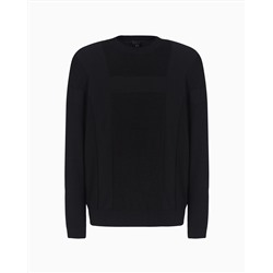 CREWNECK SWEATER WITH JACQUARD WORKMANSHIP