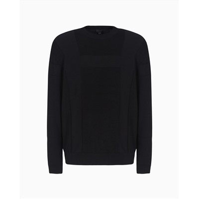 CREWNECK SWEATER WITH JACQUARD WORKMANSHIP