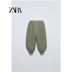 Вельветовые повседневные штаны на резинке в другом цвете Оригинал, оф сайт ЗАР*А