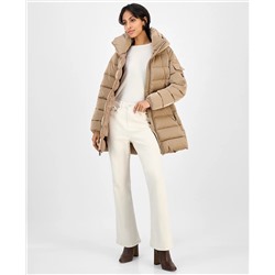 BCBG Women's Hooded Puffer Coat