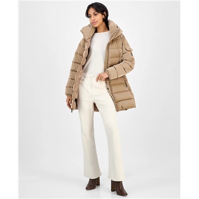 BCBG Women's Hooded Puffer Coat