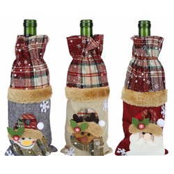 61121 Новогодний чехол на бутылку