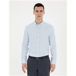 Açık Oxford Mavi Slim Fit Uzun Kollu Gömlek