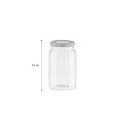 Voyana Optikli Borosilikat Cam Kavanoz - 690 ml