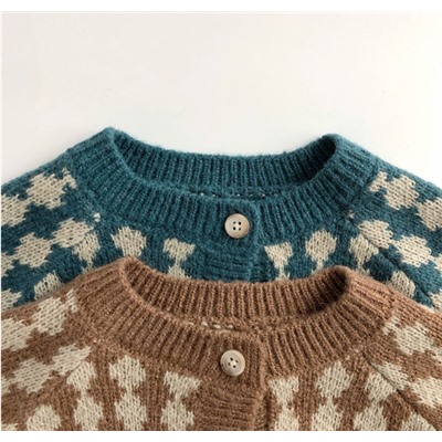 Осенний вязаный кардиган