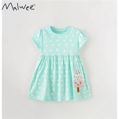 Хлопковое платье МАЛВЕ*Й (130-150)